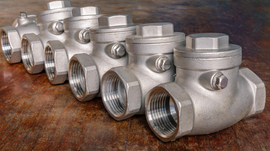 Nozzle check valves